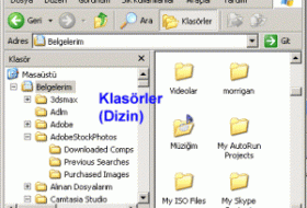 Bilgisayarda klasör ve dosya