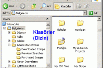 Bilgisayarda klasör ve dosya