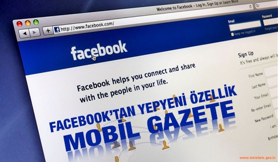 Facebook’tan yeni özellik: mobil gazete
