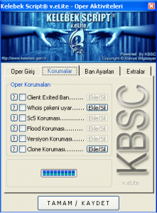 Kelebek Script v.Elite IRCop Oper Korumaları