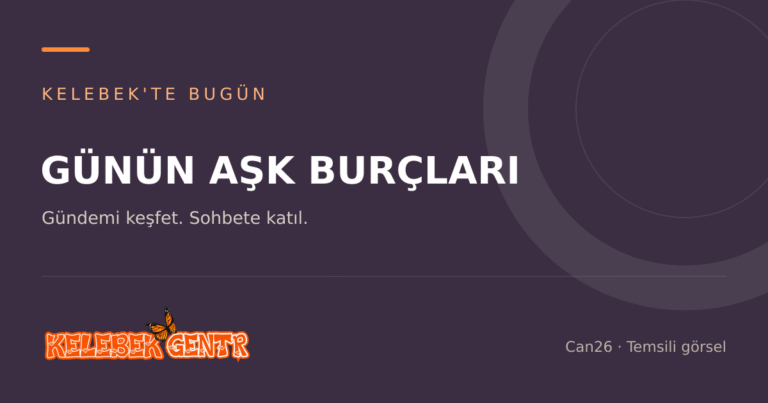 Burç Yorumları ? temsili Kelebek görseli
